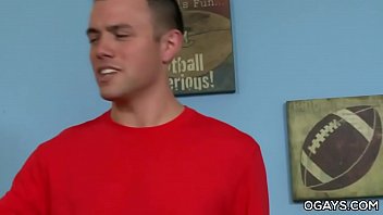 Preview 1 of Two Men One Gril Cum - Passionate gay make out session