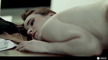 Preview 3 of Fast Time Piron Sex - The Button Stops The Time - Nathan Undresses Hazel Moore,  Fucks Her And Cums On Her Hairy Pussy