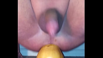 Preview 1 of Awek Tanbun - Ride pumpkin and cum twice