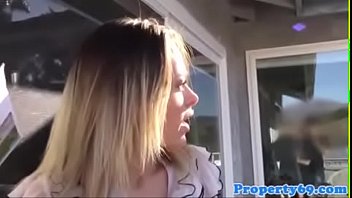 Preview 1 of Djukkkfsa - Blue eyes Rebecca blue Realtor Deepthroats and gets drilled
