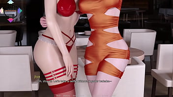Preview 3 of Ac Evans - Best sex in the restaurant bathroom. Perfect body and shaved pussy
