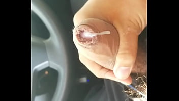 Preview 4 of Carter Vids - Stroking my thick juicy cock in my car