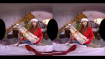 Preview 1 of Aubrey Sncla - Xmas porn  Amirah Adara in a cozy sexy vid