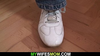 Preview 2 of She Aint Lettin Go Of That - My wife&#039_s old m. gives head and rides cock