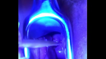 Preview 4 of Lana Rhodes Show Body - Swollen Ripe Cervix really to be filled with cum is stretched out and sounded
