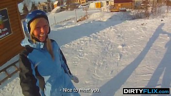 Preview 1 of Cutie Jokol - Dirty Flix - Snowboarder chick Rosemary Moyer loves cock
