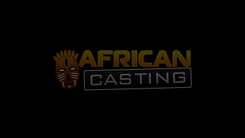 Preview 1 of Gdp E - Ebony bikini model lets white producer step in and fuck her on camera