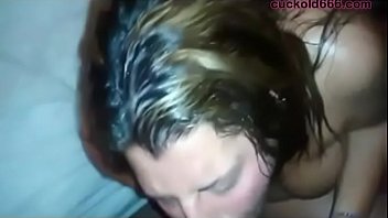 Preview 2 of Turkic Xxxx - Slutty Busty Wife Squirting in Threesome with BBC at Cuckold666.com