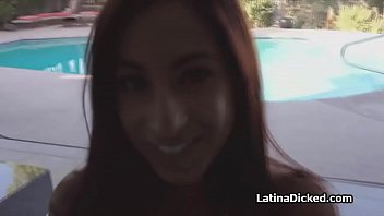 Preview 1 of Chelsea And Mia - Banging big tit Latina GF on the terrace