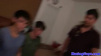 Preview 2 of Kiara Mia Belly - Hetero twink banged at hazing
