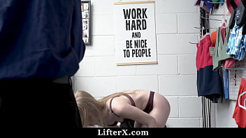 Preview 1 of Fetish Fist Anal - Emma Starletto Got Handcuffed and Taken for Interrogation - Lifterx