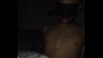 Preview 1 of Most Recentp - Hot Tanned Tied Up Boy Gets Dick Sucked by Blondie Under Bedsheet