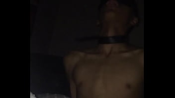 Preview 4 of Most Recentp - Hot Tanned Tied Up Boy Gets Dick Sucked by Blondie Under Bedsheet