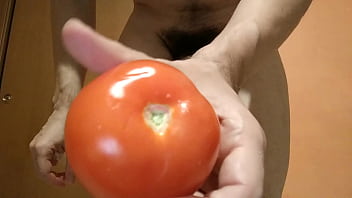Preview 1 of Xxxx Movies Of Russian - A tomato? It can&#039_t be missing from my personal collection of objects inserted in my ass