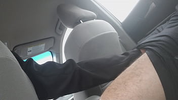 Preview 2 of Internal Socks - Letting the Uber Driver Grab My Cock .