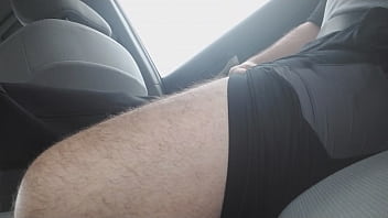 Preview 3 of Internal Socks - Letting the Uber Driver Grab My Cock .