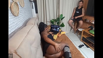 Preview 1 of Eva Notty Bbc - Part 02- Novinha da bunda grande ,  disse pra eu s&oacute_ ficar olhando ela se tocar ,  mas n&atilde_o aguentei e dei uma gozada farta no rosto dela