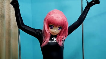Preview 1 of Vr Cock Sucking And Moaning - wetsuits   kigurumi   latex hood   b. = b. Play