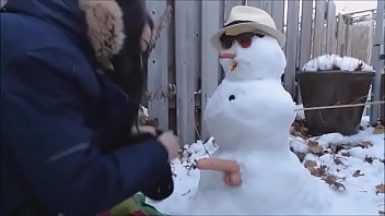 Preview 1 of Wwwww Xxxxxxxx Filimmovies - SWEETPEE BLOWS AND FUCKS A SNOWMAN