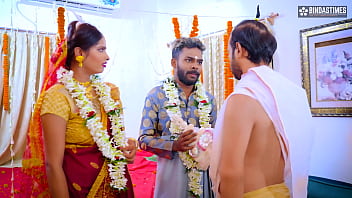 Preview 1 of 13year Nude - Desi busty new bride fucked by her ex-boyfriend in front of her husband( HIndi Audio )
