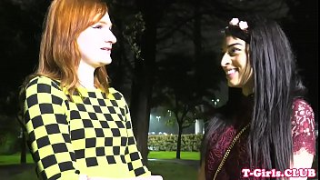 Preview 1 of Vietnam Vat - Redhead tgirl plows her shemale gf after bj