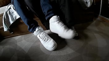Preview 1 of Telugu Ammayilu - Sneakers,  socks and bare feet classic feetjob