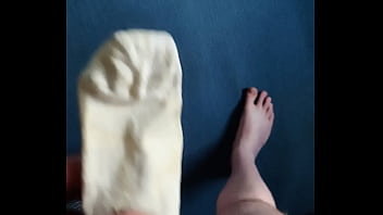 Preview 3 of Alman Anne Can - Big Boy squirts in a Sock