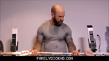 Preview 1 of Sunny Leone Sucker - Bear step Father And Jock Workout Fuck - Jack Dixon,  Carter Michaels