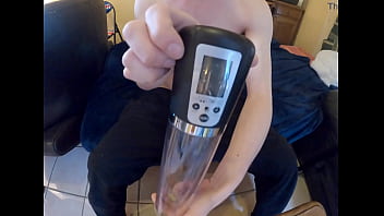 Preview 1 of Tube8 Video Sex - PUMPING TO MAKE MY COCK BIGGER THEN CUM