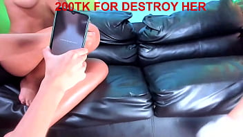 Preview 3 of Night Isolation Night Vision - destruction of this brunette&#039_s pussy and throat the way she likes it