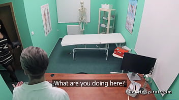 Preview 1 of Xxcina Porno - Huge tits babe deep throats doctors dick