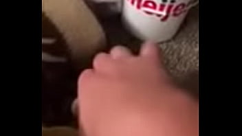 Preview 2 of Mom Caughf Son - Making my pussy good and wet with my huge dildo
