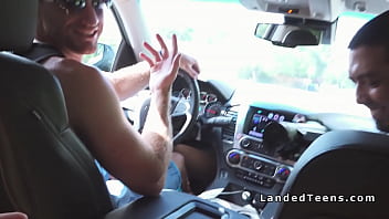 Preview 1 of Nekopoi Hentai Mom Son 3d - Teen bangs strangers cock in car on camera