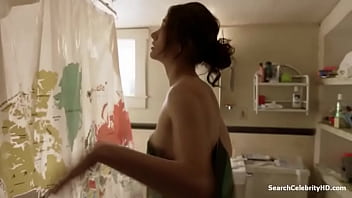 Preview 2 of Father Son Ncest - Emmy Rossum Nude Topless in Bathroom - Shameless S08E08