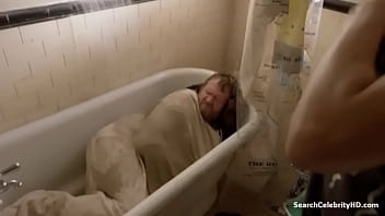 Preview 4 of Father Son Ncest - Emmy Rossum Nude Topless in Bathroom - Shameless S08E08