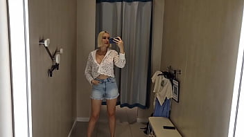 Preview 3 of 120 Min Online Porn Videos - Try On Haul Transparent Clothes,  Completely See Through. At The Shoping Mall. Public fetish