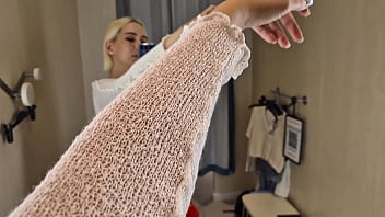 Preview 1 of 120 Min Online Porn Videos - Try On Haul Transparent Clothes,  Completely See Through. At The Shoping Mall. Public fetish