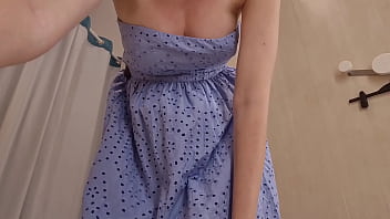 Preview 4 of 120 Min Online Porn Videos - Try On Haul Transparent Clothes,  Completely See Through. At The Shoping Mall. Public fetish