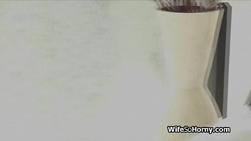 Preview 3 of Giga Futanari Rape - Cheating wife blows tenants BBC after massage