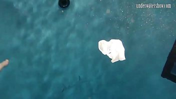 Preview 3 of Black Sharking Girls - Teen loses her panties underwater