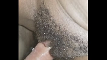 Preview 4 of Norway Amateur Moi - White cock fucks black pregnant wife,  new Year slow fuck