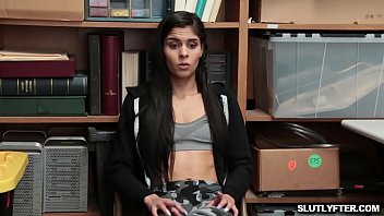 Preview 1 of Busty Teen Handjob Pov - Katya Rodriguez Was Caught shoplifting