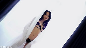 Preview 1 of Korean Sex In Pool - PenthouseGold.com - Raven Haired Hottie Vanessa Moon Bends Over For Interracial Doggystyle