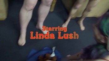 Preview 1 of Sound Of Love - Nasty New Year Linda Lush goes Slutty on 6 guys cumeating facial oliebollen
