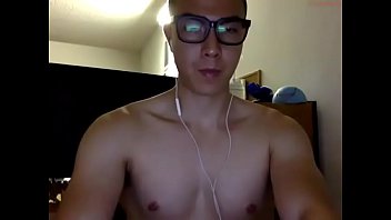 Preview 3 of Telgu Porn Movi - Horny Glasses Asian Cums in Bathroom