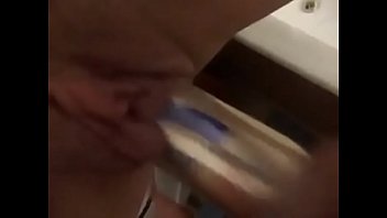 Preview 3 of Office Tebal Kiss Sax Video - the young girl masturbates in a bathroom