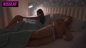 Preview 3 of Fake Taxi Tiny - S2E2: Step mom lets step son lie in share bed and jerking him,  but unexpected hard fuck with facial