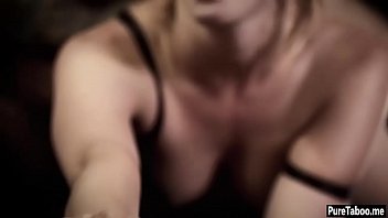 Preview 4 of Lesbian Sister Blackmails - Horny teacher hard fucks a wet teens pussy
