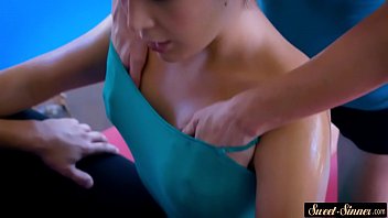 Preview 2 of Massive Gangbang Creampie Video - Dicksucking stepdaughter fucked from behind