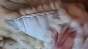 Preview 3 of Parky - Teasing my dick in FUR COAT